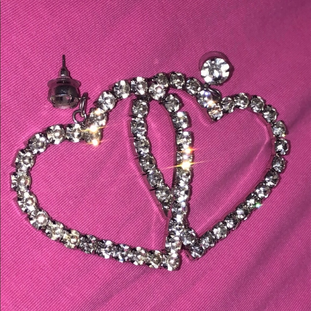 Y2K Heart Earrings - Picture 3 of 5